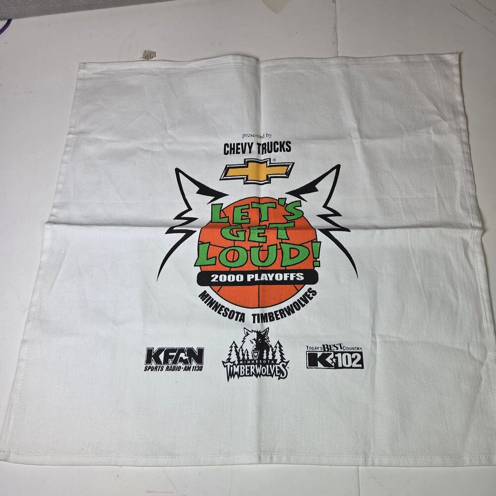 Minnesota Timberwolves 2000 Playoffs “Let’s Get Loud!” Fan Towel Chevy